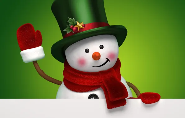 New year, snowman, christmas, new year, cute, snowman, banner