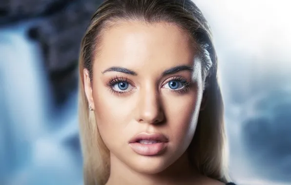 Picture blue eyes, model, look