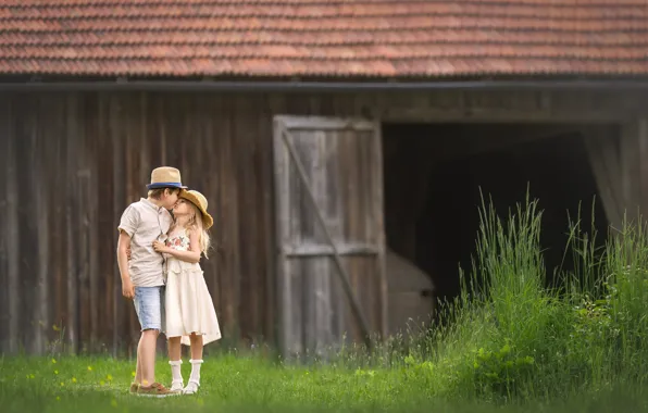 Children, boy, friendship, girl
