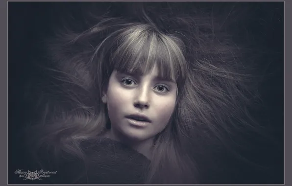 Eyes, hair, head, lips, Girl