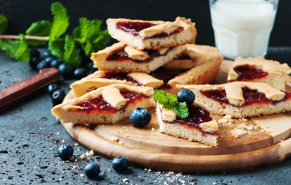 Picture berries, blueberries, pie, blueberry, Oxana Denezhkina