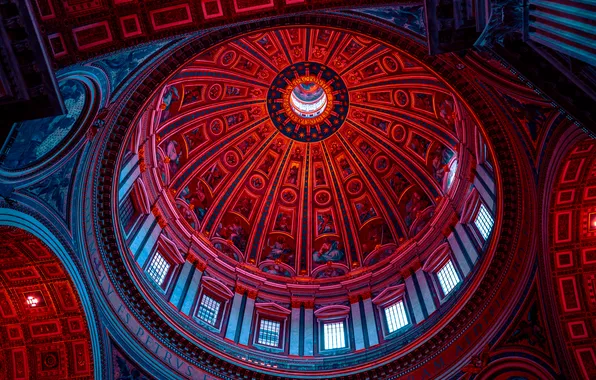 Photo, photo, interior, Church, window, Italy, architecture, the dome