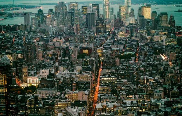 Picture skyscrapers, panorama, USA, megapolis, Houston, Texas, Houston