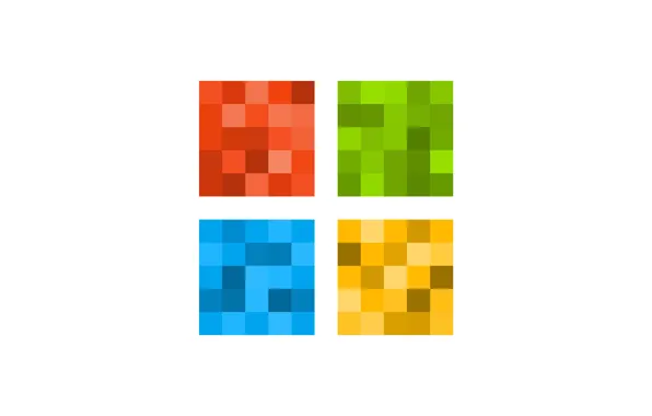 Logo, Windows, square, pixel