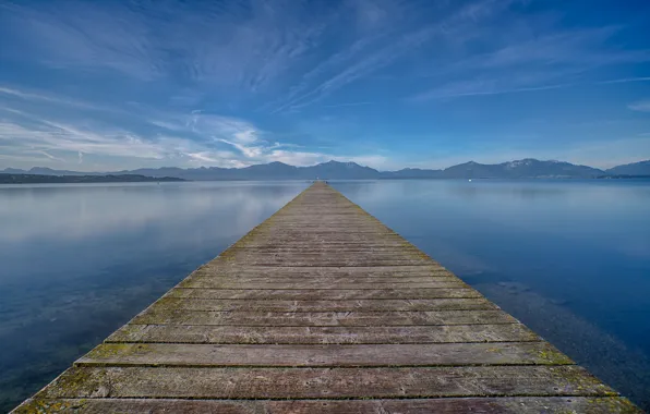 Mountains, Bayern, horizon, pierce, infinity, mountains, infinity, Bavaria