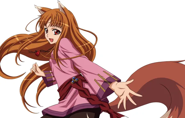 Anime, Horo, Spice and wolf, Spice and Wolf, Horo, Tail., A friend