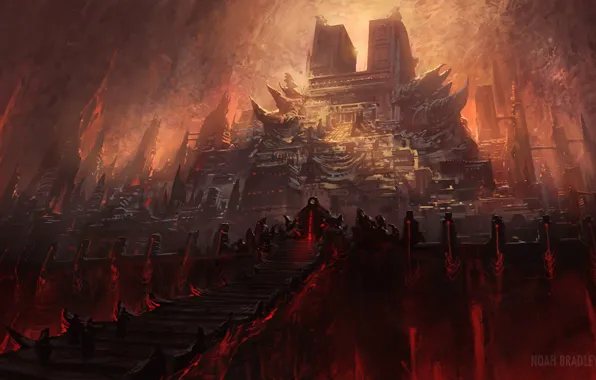 Bridge, Temple, the gates, Palace, underground