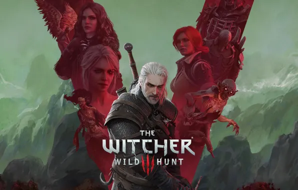 Game, the Witcher, games, rpg, Geralt, Triss, geralt, anniversary