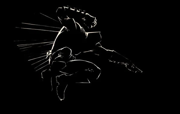 Picture Batman, silhouette, shape