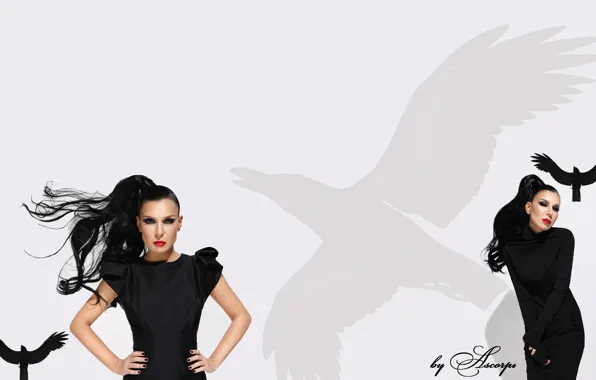 Picture white, black, singer, tree, Raven, r'n'b