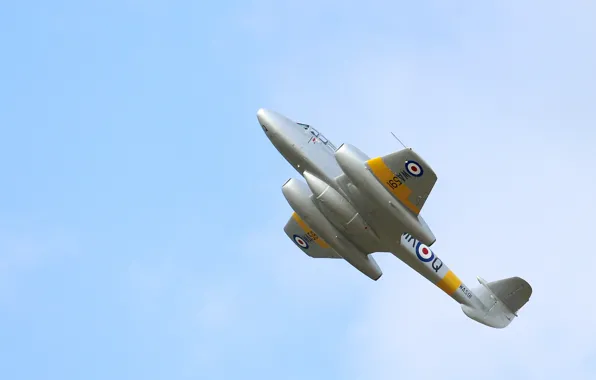 The sky, flight, fighter, jet, Gloster Meteor