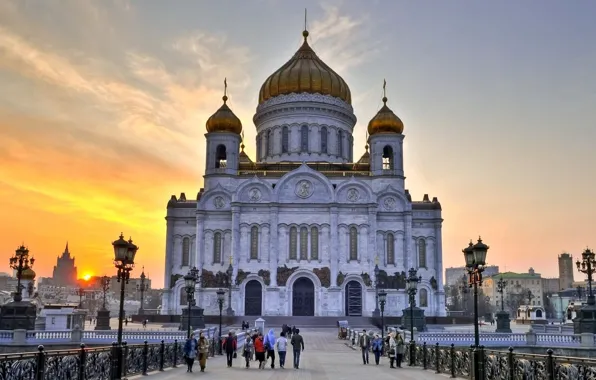 Photo, Church, Moscow, Russia, The Cathedral Of Christ The Savior