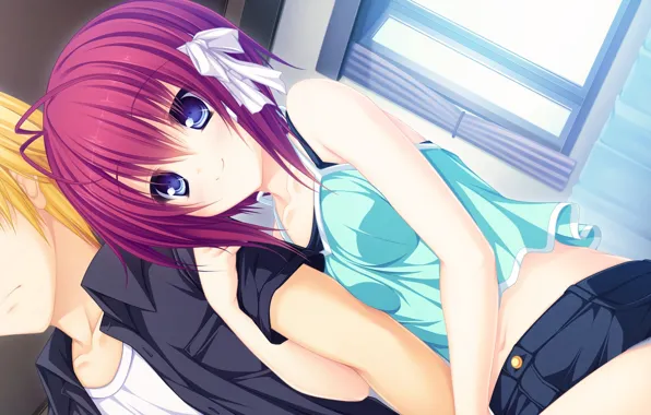 Picture girl, anime, art, guy, date