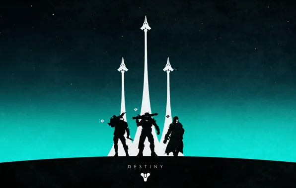 Picture destiny, the game, Bungie, art, guardians, poster, Activision