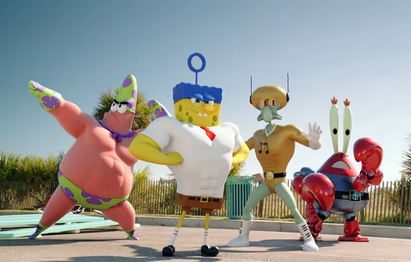 Patrick, spongebob, sponge bob, squidward, The SpongeBob Movie, patrik, Mr. Krabs