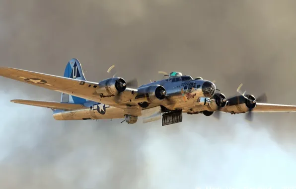 Picture aviation, the plane, B 17