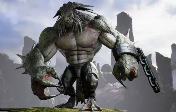 Game, monster, strong, chain, Rampage, kraken, Paragon