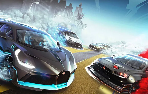 Wallpaper machine the city dust the statue of Liberty The Crew 2 for mobile and desktop section resolution 1920x1080 download