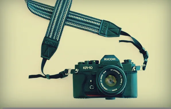 Background, camera, Ricoh KR-10