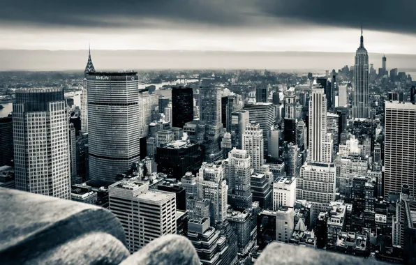The city, skyscrapers, USA, America, USA, Manhattan, NYC, New York City
