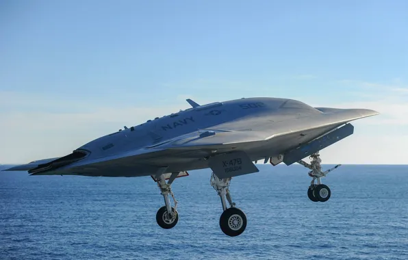 Picture the rise, combat, unmanned, camera, X-47B, flying, Northrop Grumman