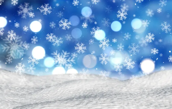 Winter, snow, snowflakes, background, Christmas, winter, background, snow
