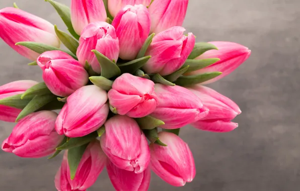 Flowers, bouquet, tulips, pink, fresh, pink, flowers, beautiful