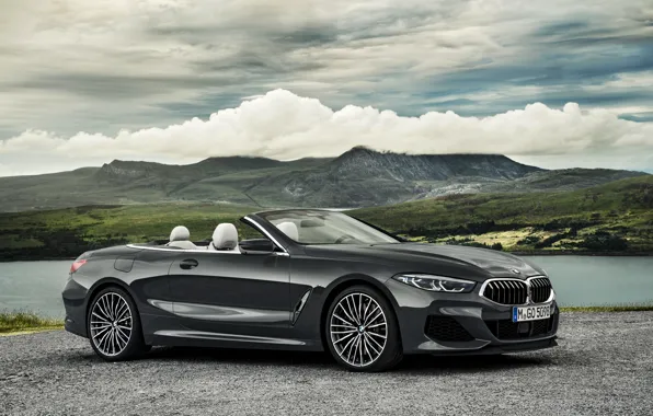 Picture clouds, BMW, Parking, convertible, xDrive, G14, 8-series, 2019