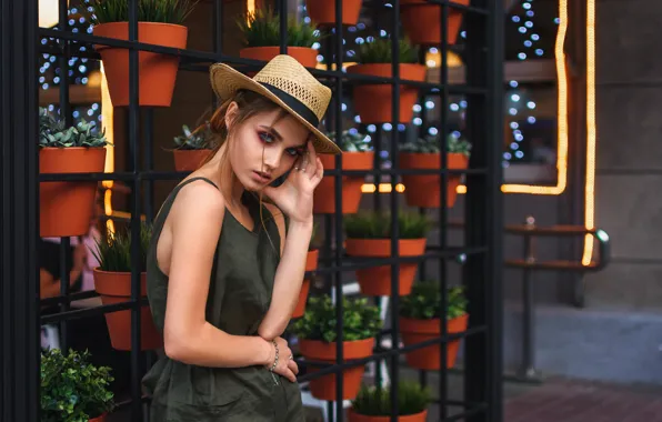 Picture look, girl, hat, Ananda, Dmitry Medved