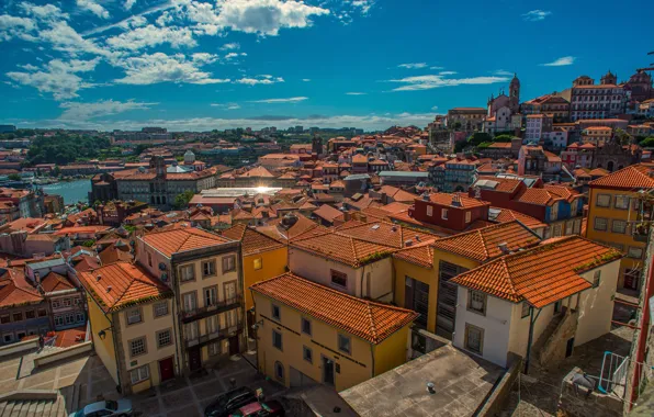 Picture building, home, roof, panorama, Portugal, Portugal, Porto, Port