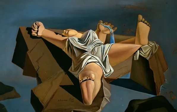Picture surrealism, picture, Salvador Dali, Salvador Dali, Figure on the Rocks