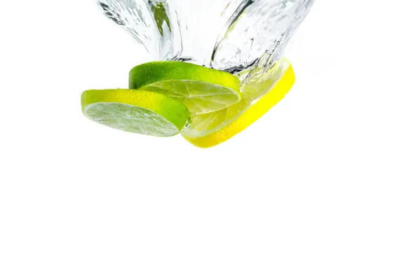 Lemon, water, fruit, splash