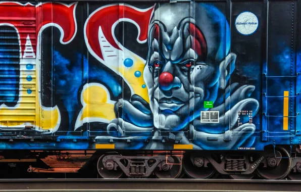 Graffiti, the car, railroad