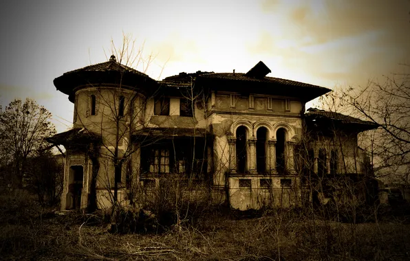 Picture house, abandoned, beautiful abandoned house