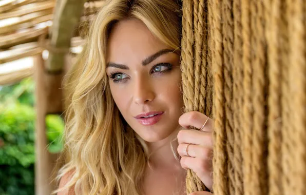 Picture look, girl, blonde, beautiful, Barbara Heck