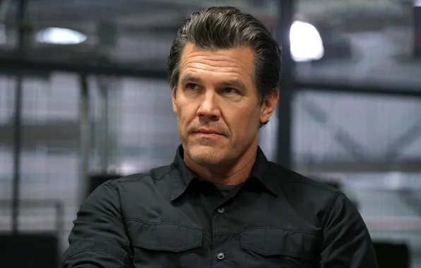 The film, portrait, frame, shirt, actor, Josh Brolin, Josh Brolin, Killer 2. Against all
