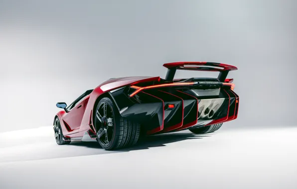 Lamborghini, rear view, Centennial, Lamborghini Centenario Roadster