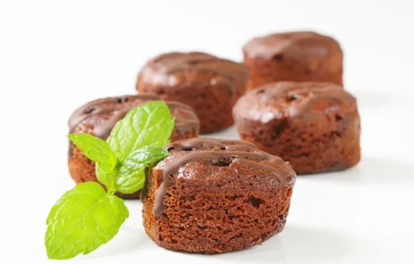 Picture food, dessert, cakes, glaze, chocolate cupcakes