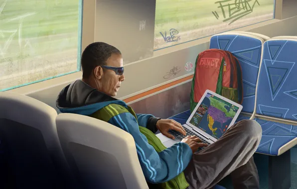 Picture The game, Style, Laptop, USA, USA, America, President, Art