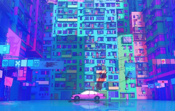 Figure, Future, Machine, Style, The building, Car, Art, Art