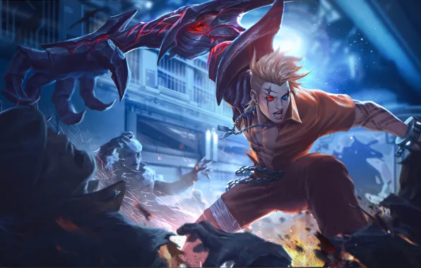 Pose, weapons, guy, Arena of Valor