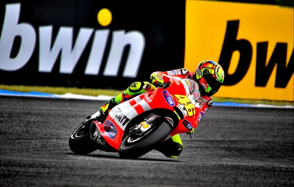 Picture Photo, Speed, Race, Motorcycle, Track, Ducati, MotoGP, Valentino Rossi
