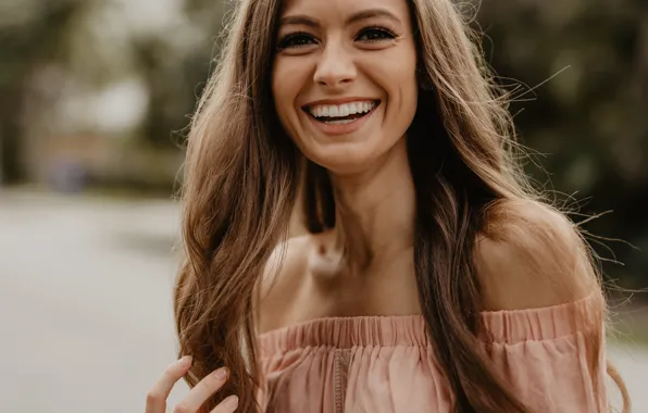 Picture girl, joy, face, smile