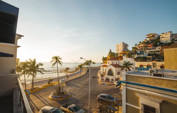 The city, the ocean, Mexico, promenade, Mazatlan, Mazatlan