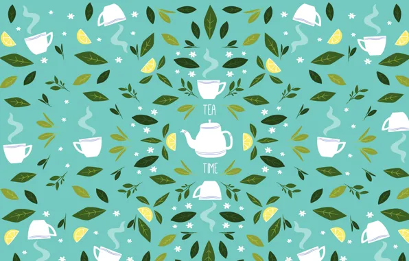 tea leaves wallpaper