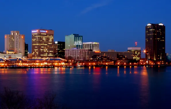 Marina, the evening, port, VA, Virginia, Norfolk, Norfolk