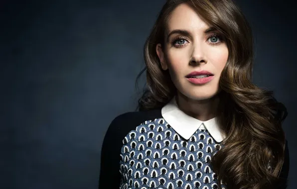 Background, portrait, actress, brunette, Alison Brie, Alison Brie