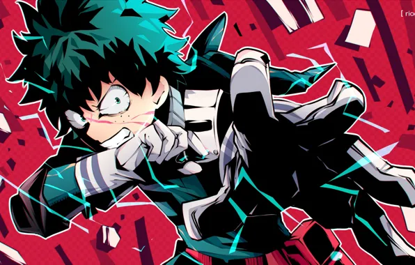 Anime, art, guy, Boku No Hero Academy, Isuku, My heroic academia