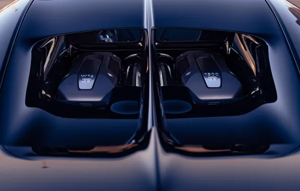 Bugatti, engine, W16, Chiron, Bugatti Chiron