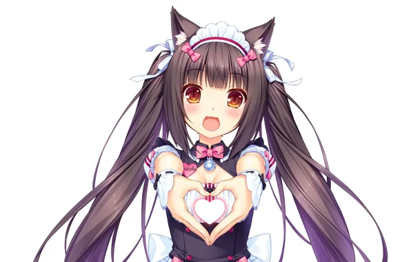 Kawaii, girl, nothing, anime, cat, pretty, asian, cute